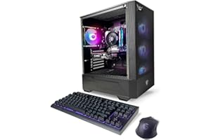 NSX GAMING PC Tomcat AMD Ryzen 5 5500 3.6 GHz, RTX 3050, 512 GB NVME SSD, 16GB DDR4 RGB RAM 3600, 550W Bronze PSU, Windows 11 Home 64-bit Built in USA WiFi Ready