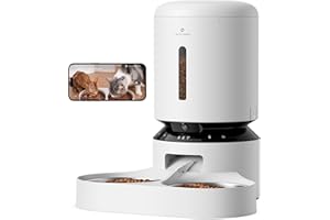 PETLIBRO Automatic Cat Feeder with Camera for Two Cats, 1080P HD Video with Night Vision, 5G WiFi Pet Feeder with Phone APP Control, 2-Way Audio for Cat & Dog, Low Food & Motion & Sound Alerts