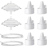 Nursi Luna Pump Parts Compatible with Spectra S1 S2 9 Plus Breast Pump, Replace Include Duckbill Valves, Backflow Protector,