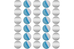 30Pcs Phone Metal Plates for Magnetic Car Mount, Cell Phone Replacement Metal Plates Set, 25mm Adhesive Thin Steel Cell Phone