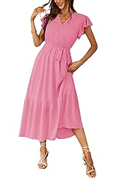 PRETTYGARDEN Women's Summer Floral Boho Dress Wrap