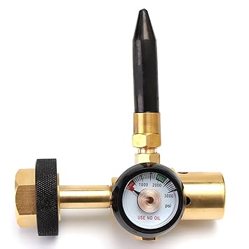MASUNN Helium Latex Ballon Luft Inflator Regler Mit Messgerät Für W21.8-14 Tank Ventil