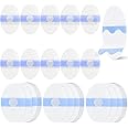 Whaline 60Pcs Silicone Ear Patch with Cotton Core Soft Comfortable Ear Covers Waterproof Ear Protector Self-Adhesive Shower Ear Stickers for Bath Swimming Surfing Snorkeling Water Sport(Blue)