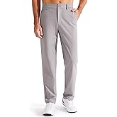 Libin Men's Golf Pants Classic Fit Flat Front Work Dress Pants 29" 31" 33" Stretch Casual Pants Lightweight with Pockets