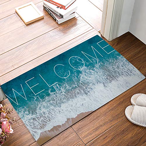 SIMIGREE 23.6 x 15.7 Inch Ocean Beach Theme Door Mats Kitchen