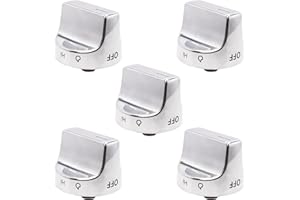 SURPOUF W11239985 Control Knob w10850015 Compatible With Whirlpool Gas Ranges Replace 4845290 AP6333411 PS12578779 EAP12578779 (5 pack)