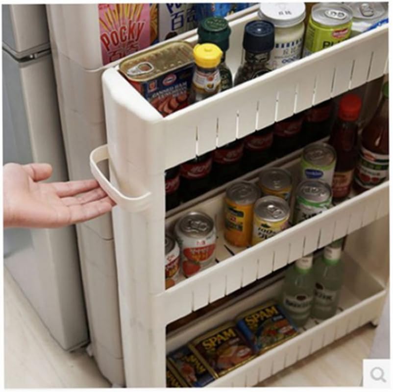 Slim Slide Out Kitchen Rack Holder Storage Cabinet Shelf Organiser On Selforganiser 3 Layer Amazon Co Uk Kitchen Home