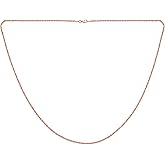 Bling Jewelry Classic Fine Thin 1-2.5 MM Strong Rolo Link Cable Chain Necklace for Women Men Yellow 14K Rose Yellow Gold Plated Overlay .925 Sterling Silver 16,18,20,24 Inch