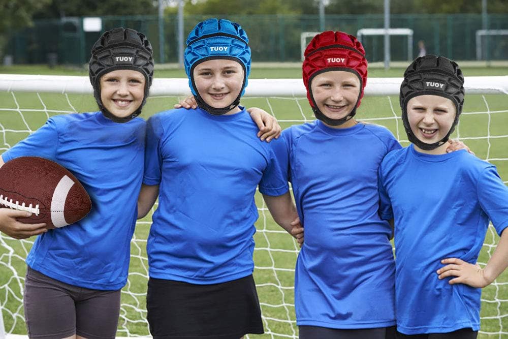 DGXINJUN Soft Shell Protective Headgear Protective Gear Rugby Headguards Padding Padded Helmet Reduce Impact Collision Protection Child's Head Ear Chin jaw : Sports & Outdoors