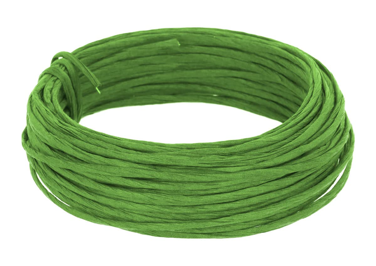 Green colored paper coated wire 3 mm.x10m.