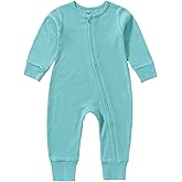 Minicoco Baby Footless Jumpsuit Orangic Cotton Romper Long Sleeves Outfits Summer Clothes for 0-24 Months