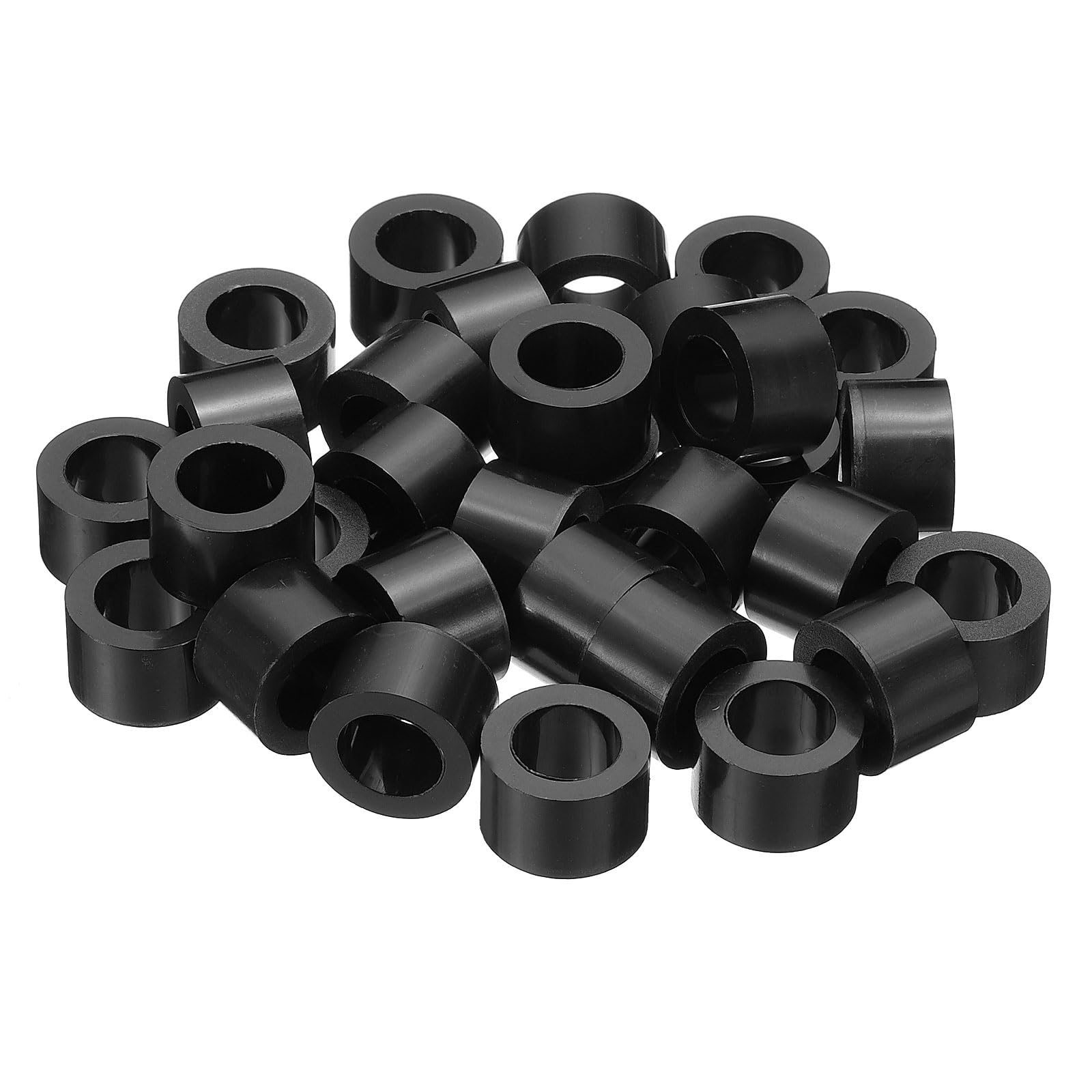 PATIKIL M10 Round Electrical Outlet ABS Spacers Washer, 30 Pcs 10.2mm ID, 16mm OD, 10mm Length Without Threaded,Switch and Receptacle Spacers Hardware for M10 Screws