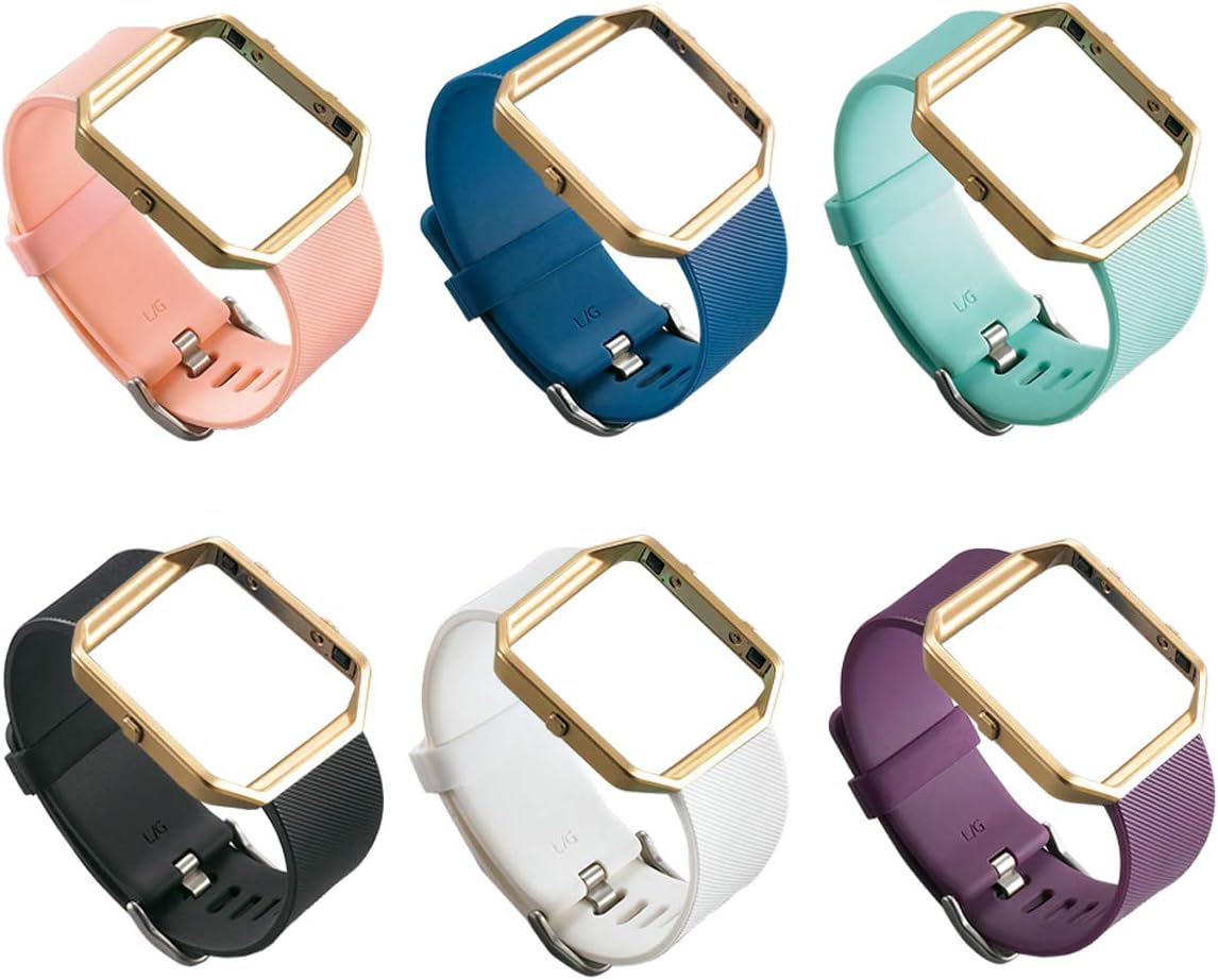 UCAI 6 Packs Wristbands Compatible with Fitbit Blaze Smart Watch (No Tracker or Frame)