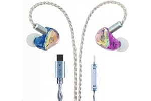 EPZ G30 Wired Earphones HiFi Music IEM in Ear Headphones Gaming Headset (TypeC-with Mic)