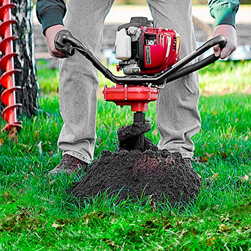 Auger Post Hole Digger Bits 6" x 32" Deep Professional Fence Holes 3/4" Shaft - Perfect for Quickly Digging Holes to Install Fence Posts, Decks, Planting Trees, Shrubs, Ice Fishing, and More!
