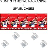 Lot of 5 SanDisk 16GB SD SDHC Class 4 Flash Memory Camera Card SDSDB-016G-B35 Pack + ( 5 Jewel Cases ) …