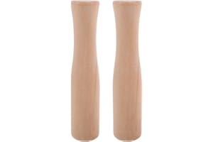 Veemoon 2pcs Wooden Food Pulverizing Rod Set Kitchen Stick for Mashed Potatoes, Garlic, and Crushing Food