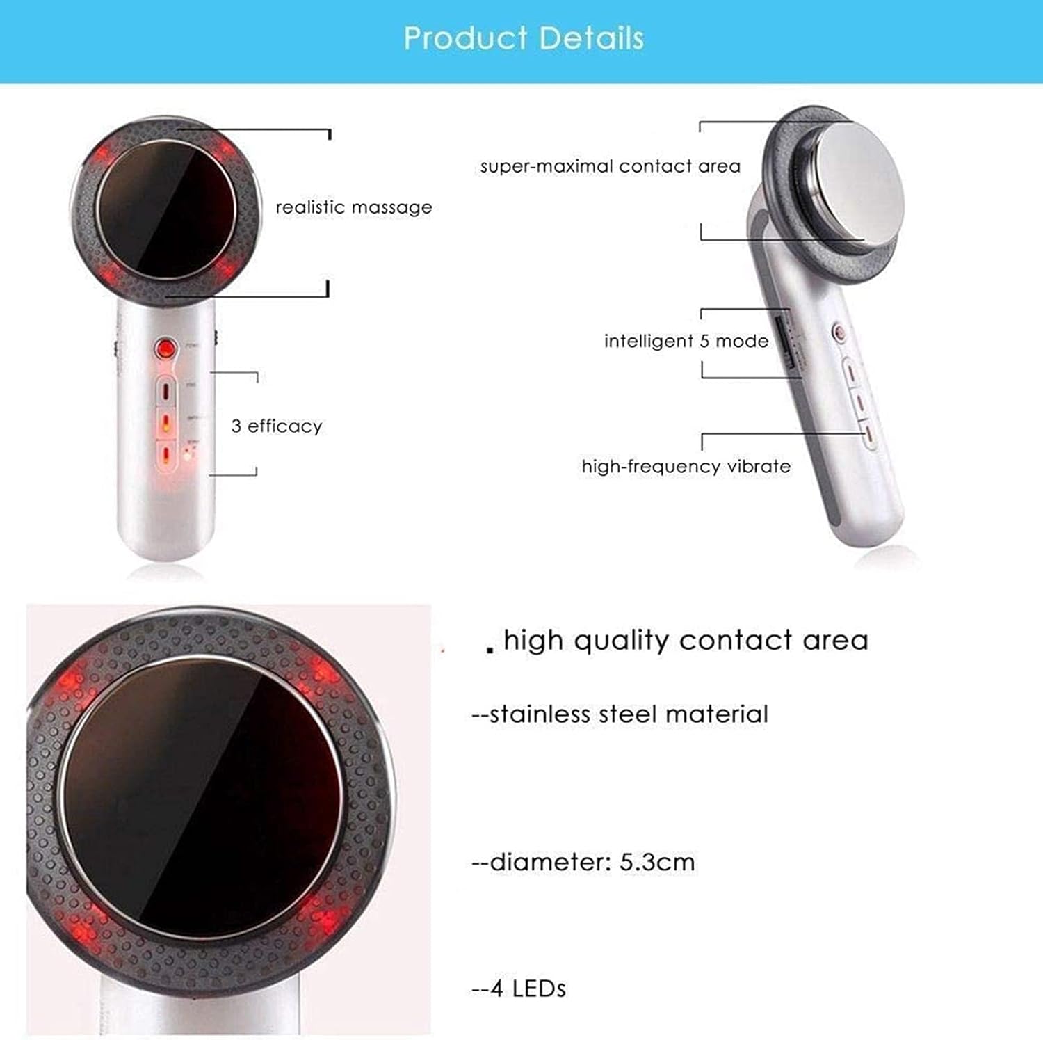 Shhjjyp Multifunctional Facial Massager Skin Rejuvenation Machine Face Lifting Wrinkle Removal Massage Beauty Instrument for Face Lift Wrinkle Remover Nutrition Input Deep Clean Output: Home & Kitchen