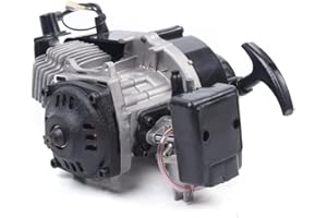 LyeXD 49CC 2 Stroke Racing Engine Motor, Mini Engine Motor Pull Start Motorized Bike Engine Kit for Mini Dirt Bike, Pocket Bike, ATV and Scooter