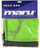 MARU Mesh Bag for Swimming Equipment Lime – Lightweight Quick-Dry Drawstring view 2