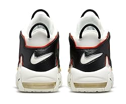 Air More Uptempo 96 in Sail, Black, Team Orange by