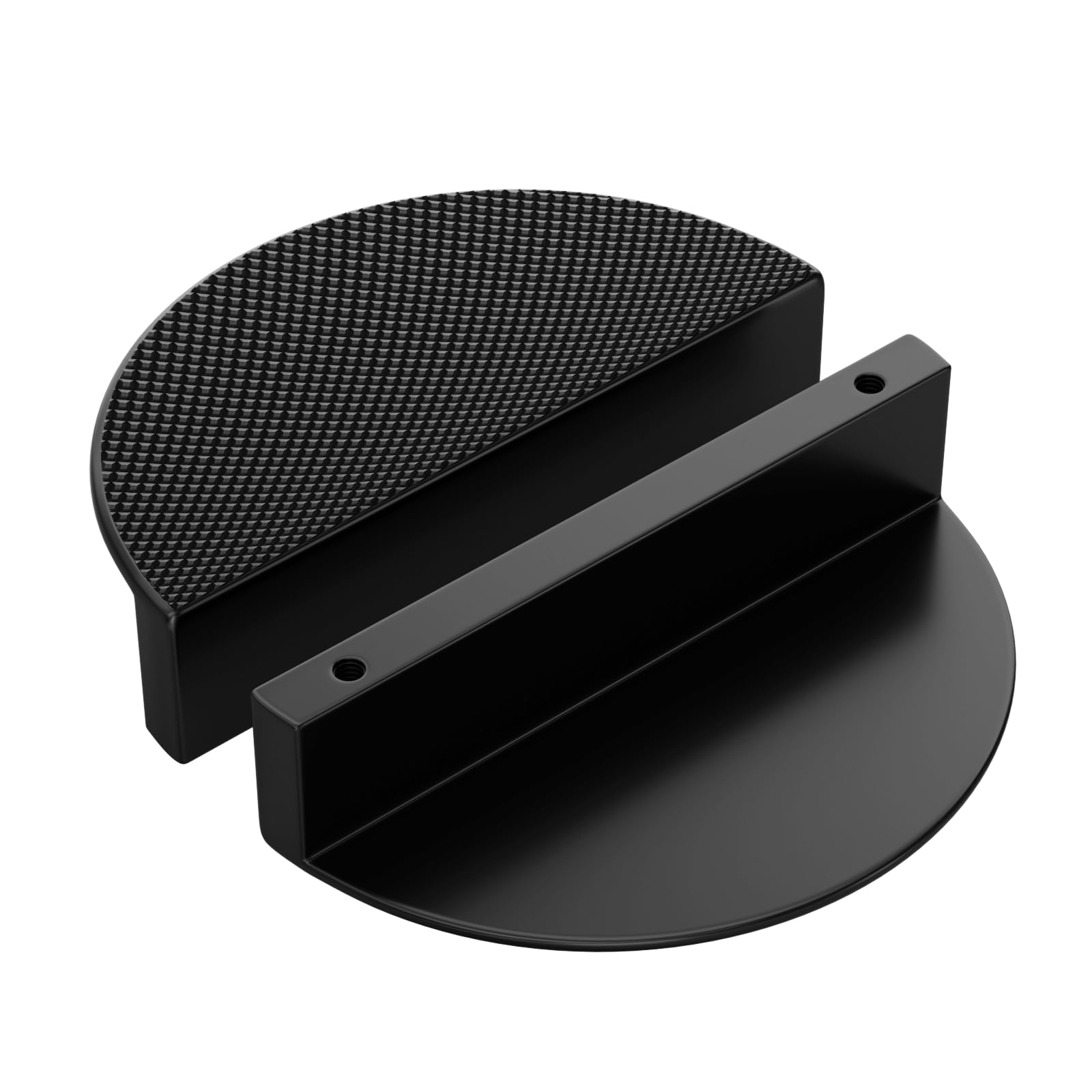 Photo 1 of homdiy 10 Pack 3 Inch Black Cabinet Handles Semicircle Drawer Pulls Knurled Moon Matte Black Kitchen Hardware for Cupboard Dresser Cabinets Pull