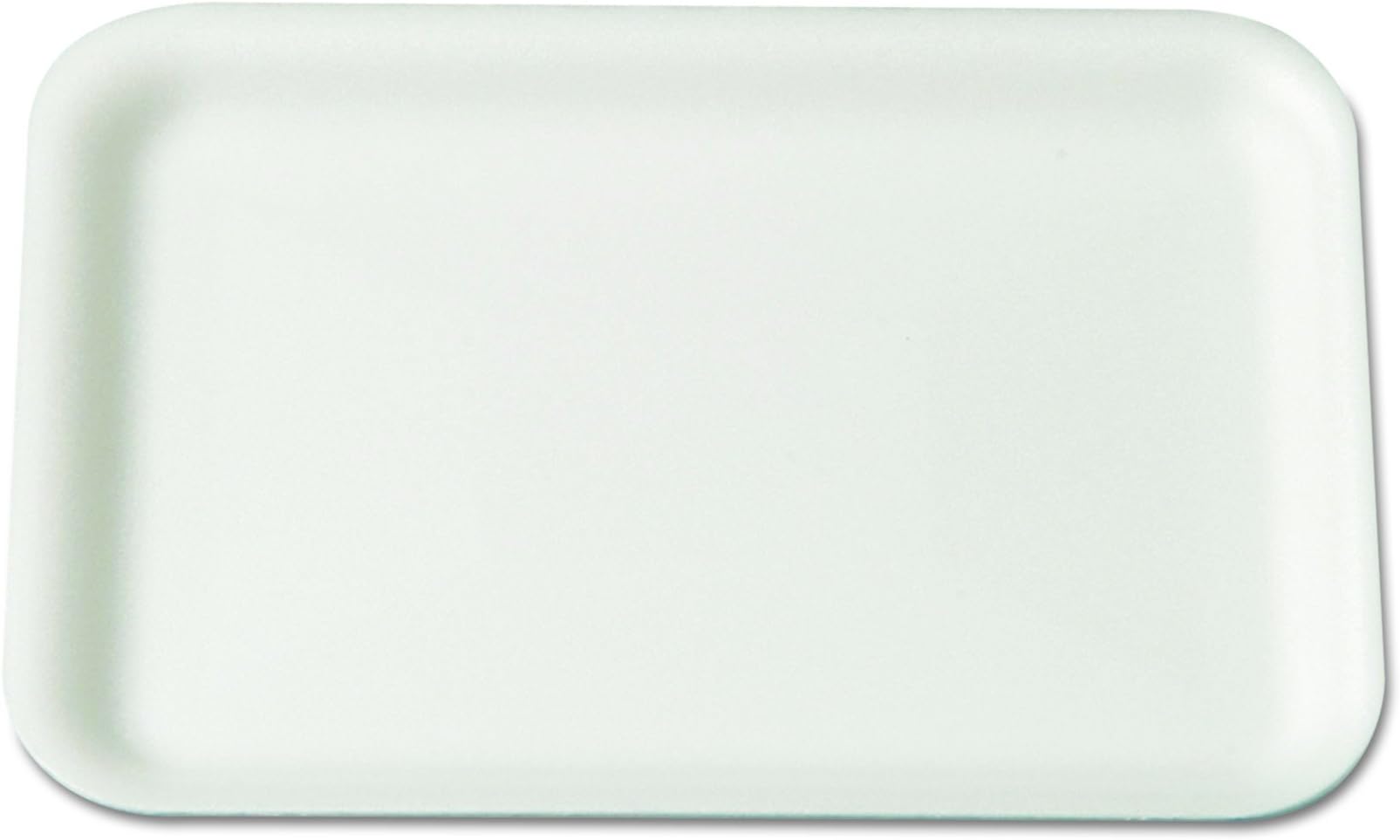 Genpak 2SWH 8.25-Inch Length by 5.75-Inch Width by 0.5-Inch Height White Color Foam Meat Standard Supermarket Food Tray 125-Pack (Case of 4)