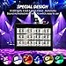 DJ Party Lights, SOLMORE 15W 12 LED Strobe RGB Stage Disco Lights Auto Sound Activated DJ Lights Adjustable Flash Speed Control for Party Wedding Show Birthday Parties AC 90-240V