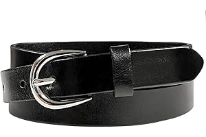 BELTS.COM Girls Colorful Dress Skinny Belts 100% One Piece Full Grain Genuine Leather Belt 3/4"(19mm)/ 1"(25mm) wide