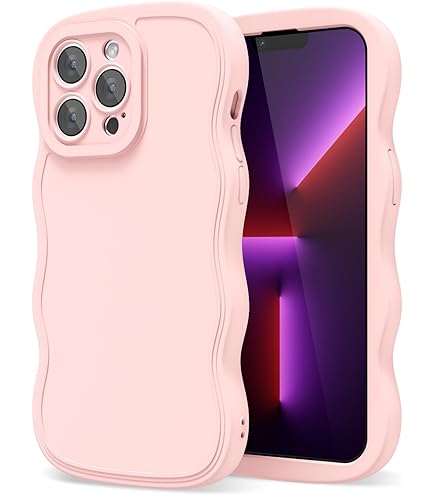 AIMIMI-Girly Case For Iphone 13 Pro Max Silicone, Wavy 13 Pro Max Phone Case For Women, Curly