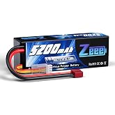 Zeee 3S Lipo Battery 5200mAh 11.1V 80C with T Connector | RC Battery Hard Case for RC Car Boat Truck Helicopter Airplane Racing Models
