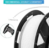 Creality Ender PLA Filament 1.75mm White 2.2lb Spool Dimensional Accuracy view 3