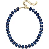 INNERDIVA Chunky Beaded Necklace for Women Trendy Statement Big Colorful Resin Bead Choker Necklaces Summer Beach Boho Charm Jewelry Cute Gifts for Love