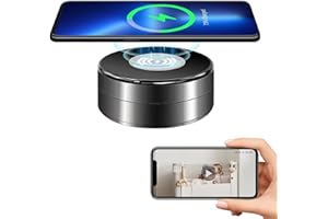 CHHANLOO WiFi Video Recorder Real-Time Camera with Wireless Charger，1080P HD,Motion Detection 160°Viewing Angle Security Camera for Home Office Store(2.4/5Ghz)