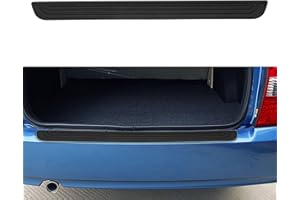 Mearo Car Rear Bumper Protector Guard, Universal Rubber Scratch-Resistant Trunk Door Sill Protector, Car Exterior Accessories