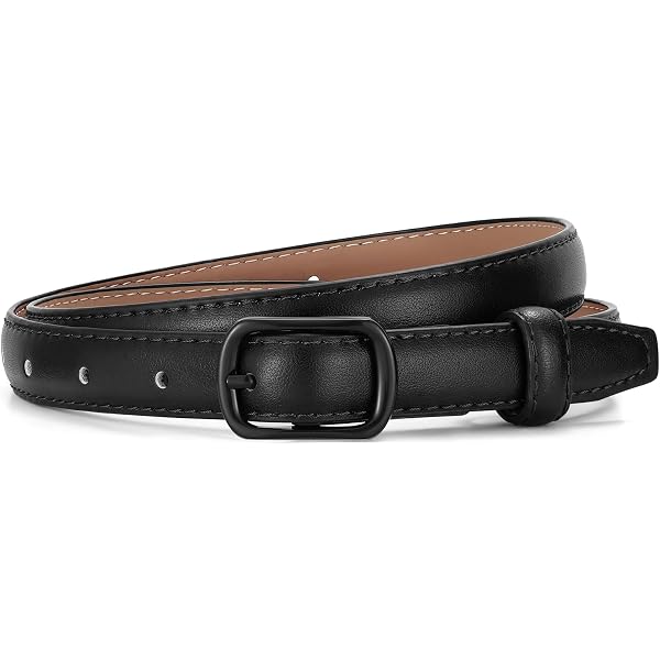 thin black dress belt Beltiscool Women's 1/2