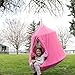 TopEva Waterproof Hanging Tree&Ceiling Hammock Tent Kids Sky Castle Paradise with Led Decoration Lights (Pink)