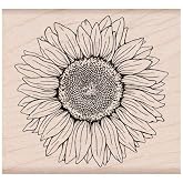 Hero Arts K6288 Wood Stamps, Hero Florals Sunflower