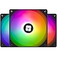 Thermalright TL-C12C-S X3 CPU Fan 120mm ARGB Case Cooler Fan, 4pin PWM Silent Computer with S-FDB Bearing Included, up to 1550RPM Cooling Fan（3 Quantities）