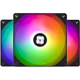 Thermalright TL-C12C-S X3 CPU Fan 120mm ARGB Case Cooler Fan, 4pin PWM Silent Computer Fan with S-FDB Bearing Included, up to