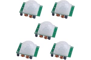 Geekstory HC-SR501 PIR Infrared Sensor Body Infrared Motion Module for Arduino Raspberry Pi(Pack of 5pcs)