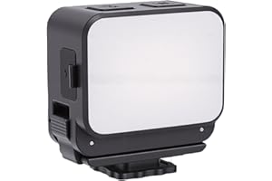 LICAEVEY Magnetic LED Video Light for Action 6, 3000K to 8700K Photography Selfie Vlog Lighting, IPX4 Water Proof, 3 Color Te