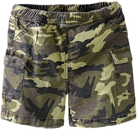 Aulase Baby Infant Toddler Boys Basic Stretch Cotton Pull on Cargo Shorts Camo 73cm/6-9M