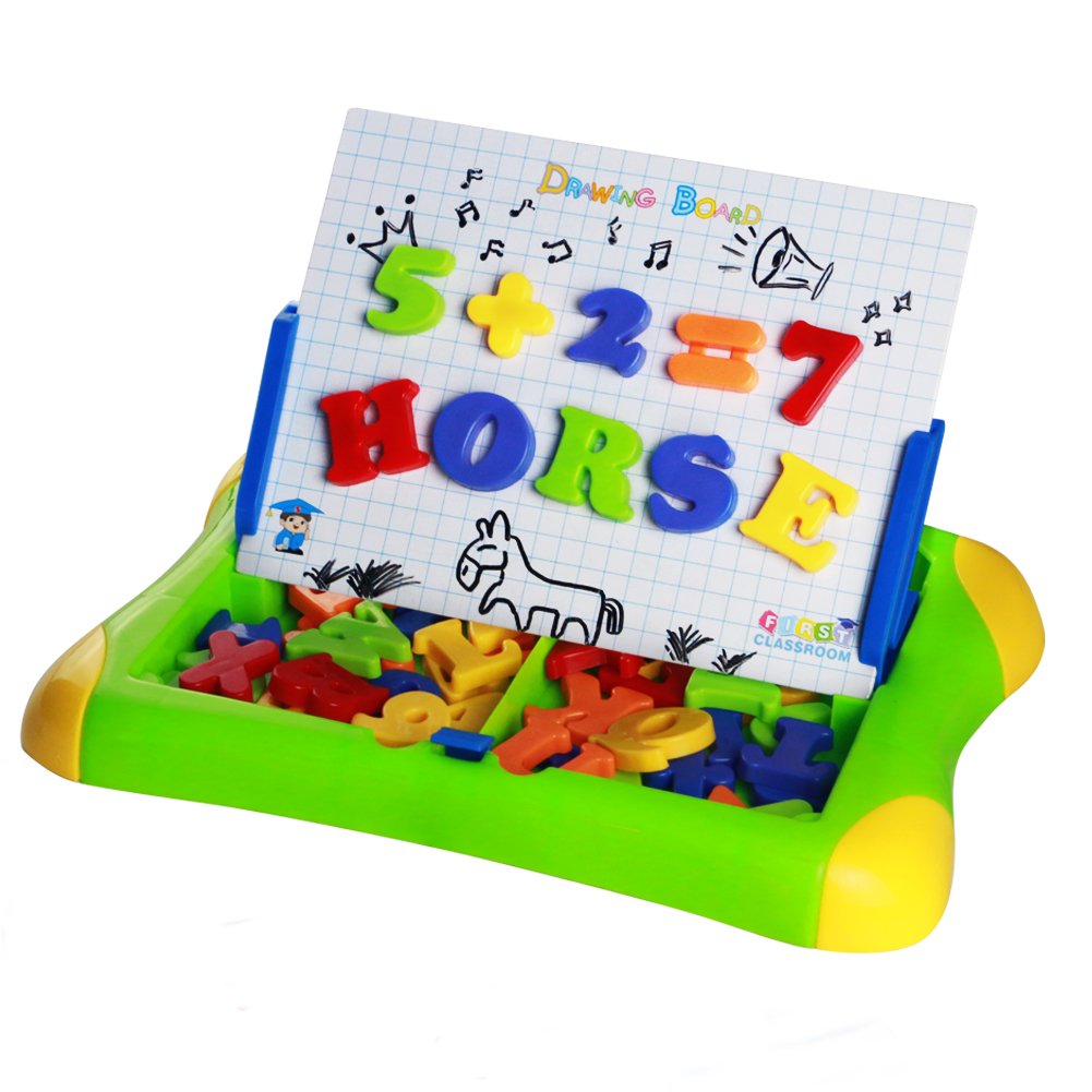 Giochi Lavagna Magnetica ABC Puzzle Magnetico Lettere Numeri 57pcs per 3+