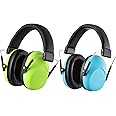 [2 Pack] Kids Noise Cancelling Headphones, SNR 28 dB Kids Ear Protection Earmuffs for Autism, Toddler, Children, Noise Cancelling Sound Proof Earmuffs/Headphones for Concerts, Air Shows, Fireworks