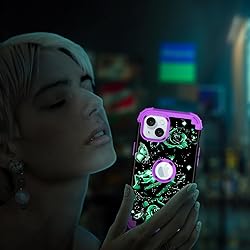 Miqala Compatible with iPhone 15 Case,Glow in The