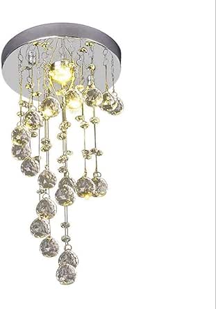 Araña de luces Lámpara de techo empotrada en forma de gota de agua en