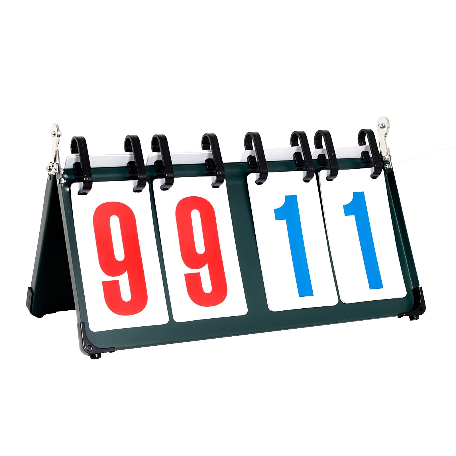 4-Digit Scoreboard Scores 1-99, Jabroyee Portable Tabletop Flip Scorekeeper Score Flipper for Volleyball Basketball Table Tennis Any Competitive Sport.