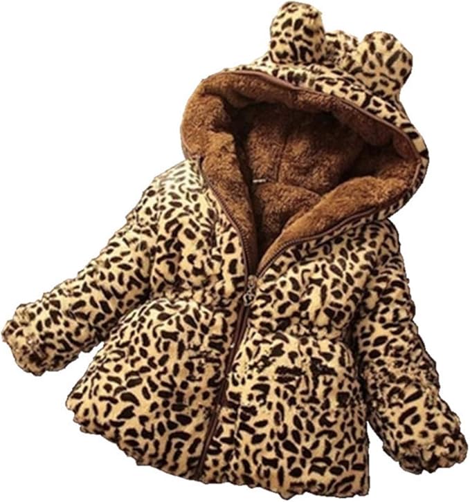 MissChild Little Girls Hooded Coats for Winter, Babys Quilted Jacket