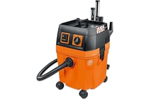Fein Turbo II HEPA Set Wet/Dry Dust Extractor - 8.5-Gallon Capacity, 151 CFM Suction, Anti-Static System, Quiet 66 dB Operation, Includes HEPA Filter and Accessories - 92036060990
